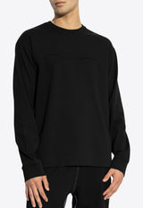 Logo Embossed Long-Sleeved T-shirt