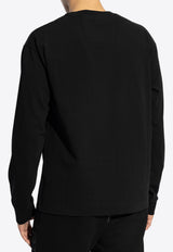 Logo Embossed Long-Sleeved T-shirt