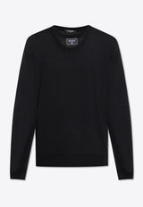 Balmain Wool sweater Black EH1KD145 KH92-0PA