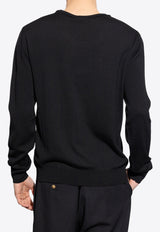 Balmain Wool sweater Black EH1KD145 KH92-0PA