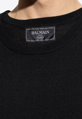 Balmain Wool sweater Black EH1KD145 KH92-0PA