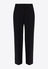Straight-Leg Wool Pants