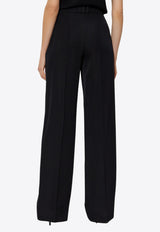 Straight-Leg Wool Pants