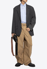 قميص مُقلّم طويل الأكمام