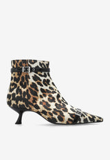 Leopard Print Ankle Boots
