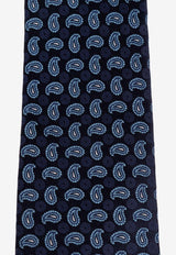 Paisley Print Silk Tie