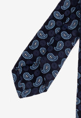 Paisley Print Silk Tie