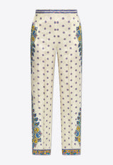 Etro Paisley Print Straight Pants Cream WREA0014 AQ115-X0800