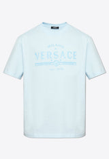 Versace Printed Logo T-shirt Light Blue 1013302 1A13421-2VF50