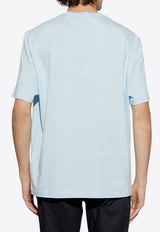Versace Printed Logo T-shirt Light Blue 1013302 1A13421-2VF50