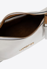 Versace Tag Leather Hobo Bag White 1018302 1A13171-1W56V