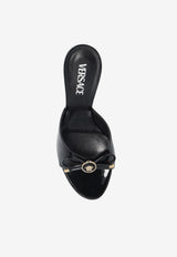 Versace Opera Bow 85 Patent Leather Mules Black 1018239 D2VE-1B00V