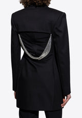 Versace Wool Mini Blazer Dress Black 1018635 1A12258-1B000