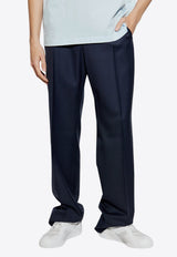 Versace Wool Straight-Leg Tailored Pants Navy  1018896 1A08858-1UL40
