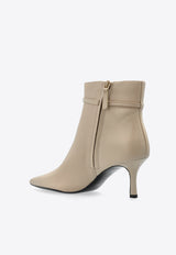 Tory Burch Ankle Boots Double T Cream 160236 0-250