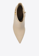 Tory Burch Ankle Boots Double T Cream 160236 0-250