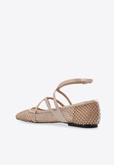 Astoria Crystal Mesh Ballet Flats