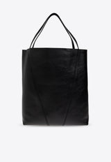 Chloé Large Spin Leather Tote Bag Black CHC25SS810 N84-001