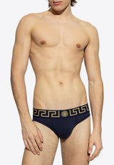 Versace Medusa Elastic-Waist Briefs Navy  AU10027 1A10011-A70W