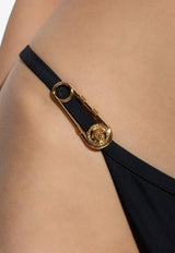 Versace Safety-Pin Bikini Bottoms Black DÓŁ 1018128 1A12917-1B000