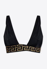 Versace Greca Triangle Bikini Top Black GÓRA 1008602 1A11119-1B000
