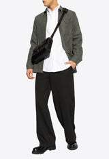 Givenchy Logo Monogram Button-Up Shirt White BM611 G15U7-100