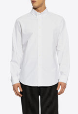 Givenchy Logo Monogram Button-Up Shirt White BM611 G15U7-100