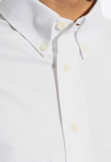 Givenchy Logo Monogram Button-Up Shirt White BM611 G15U7-100