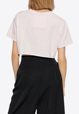 Givenchy Medallion Embroidered Crewneck T-shirt Pink BW70C 5GYPV-661