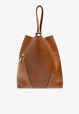 Chloé Large Spin Leather Tote Bag Brown CHC25SS810 N84-26M