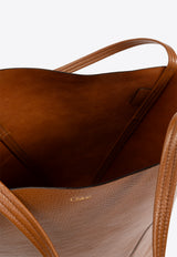 Chloé Large Spin Leather Tote Bag Brown CHC25SS810 N84-26M