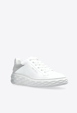 Jimmy Choo Diamond Maxi II Glittered Sneakers White DIAMOND MAXI F II IVR-X WHITE SILVER