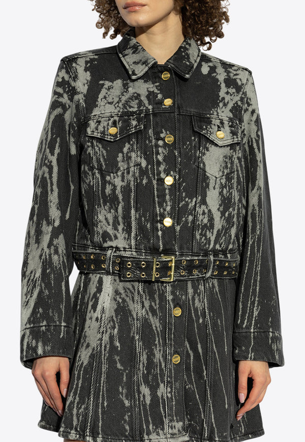 Washed Denim Belted Jacket