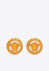 Versace Crystal Medusa '95 Stud Earrings Gold 1019077 1A00621-4J090