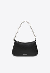 Alexander McQueen Mini T-Bar Leather Shoulder Bag Black 813553 1VDGB-1000