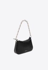 Alexander McQueen Mini T-Bar Leather Shoulder Bag Black 813553 1VDGB-1000