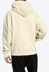 Alexander McQueen Embroidered-Skull Hooded Sweatshirt Light Beige 815006 QXABQ-9183