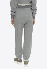 بنطال رياضي بشعار مُطرّز