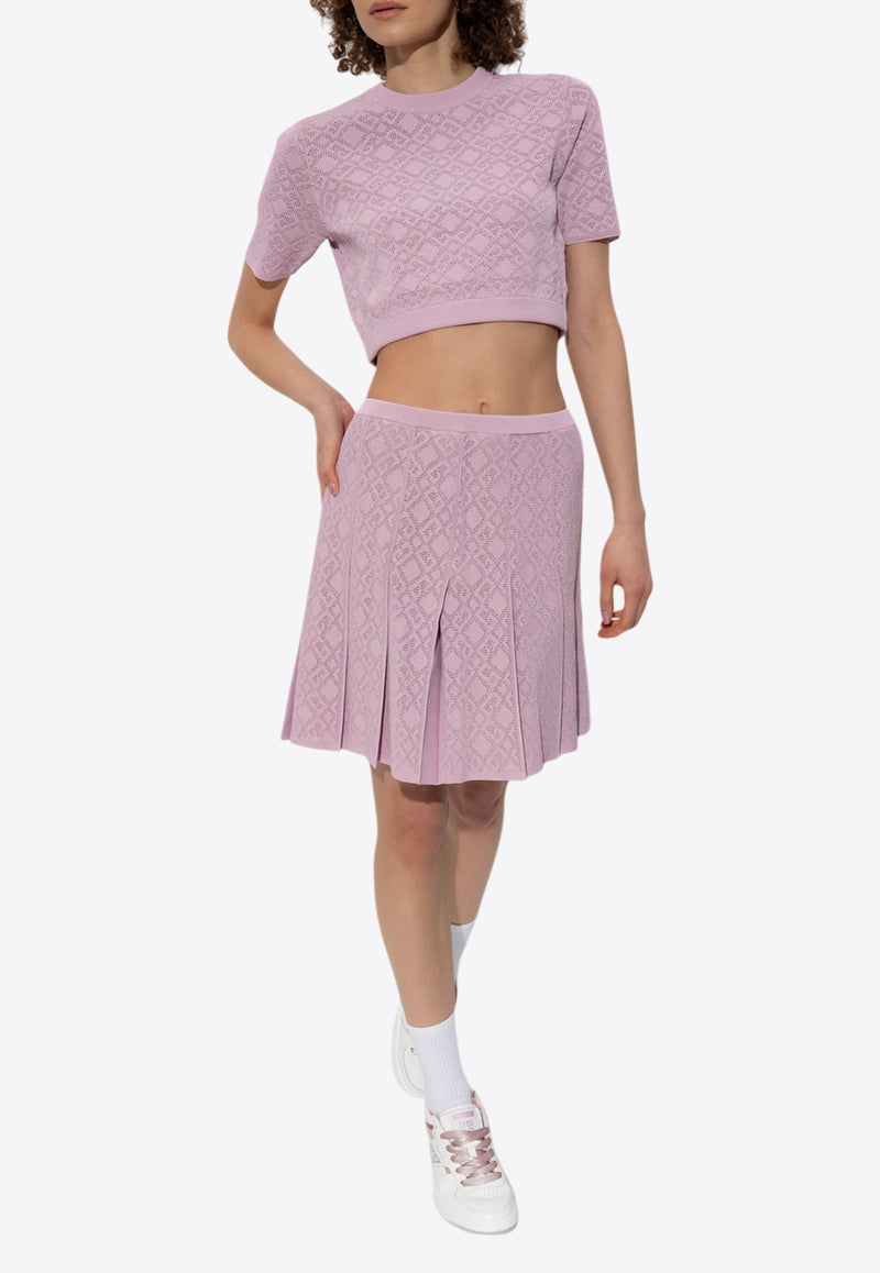 تنورة قصيرة بكسرات