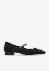 Bing Feather-Embellished Ballet Flats