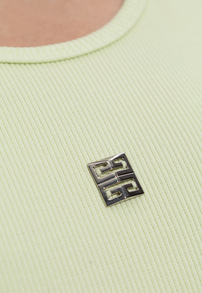 4G Ribbed Midi Dress