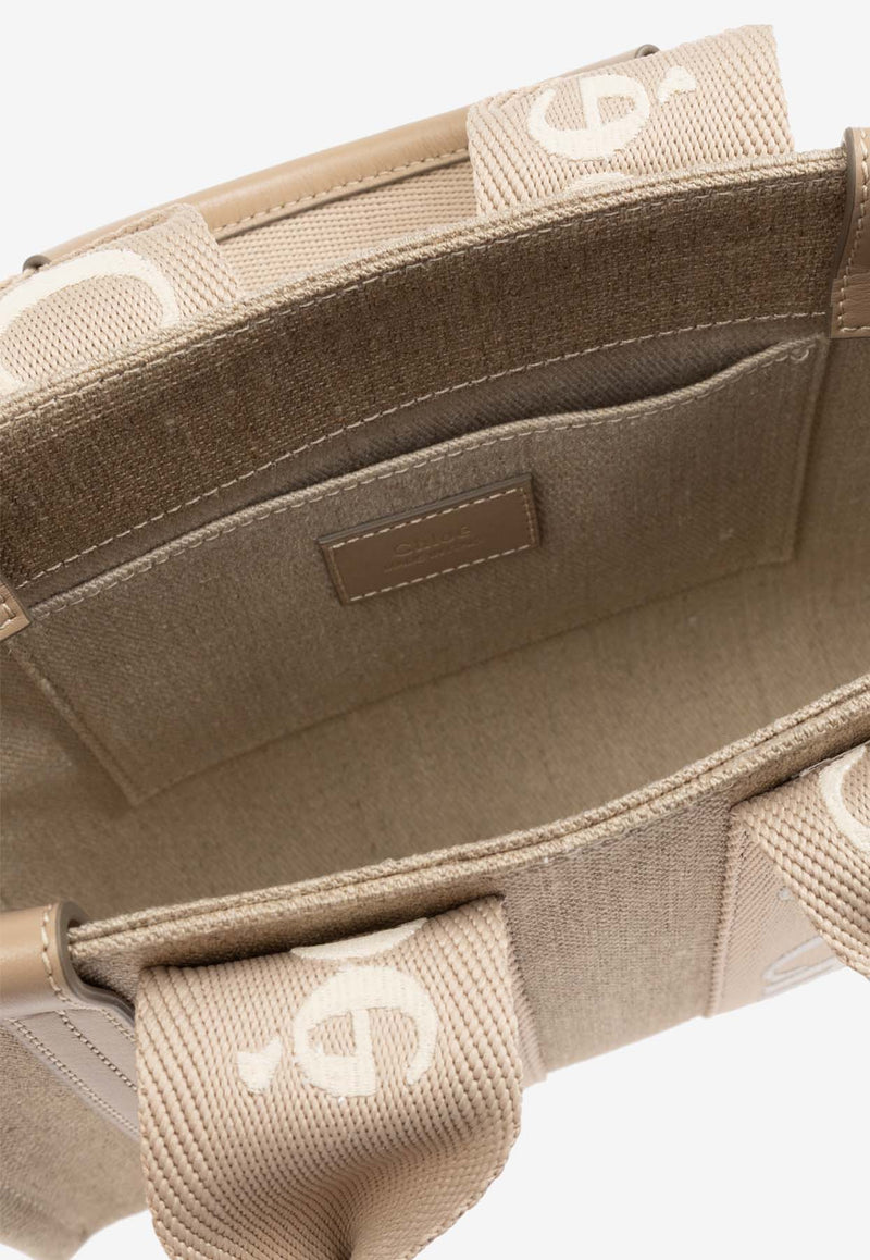 حقيبة توت وودي صغيرة من القماش