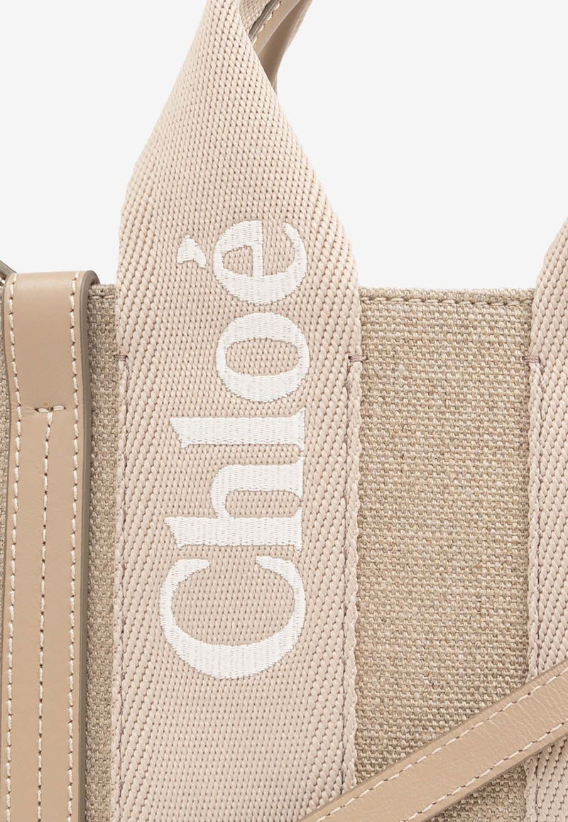 حقيبة توت وودي صغيرة من القماش