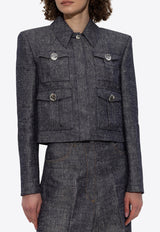 جاكيت قصير بأزرار