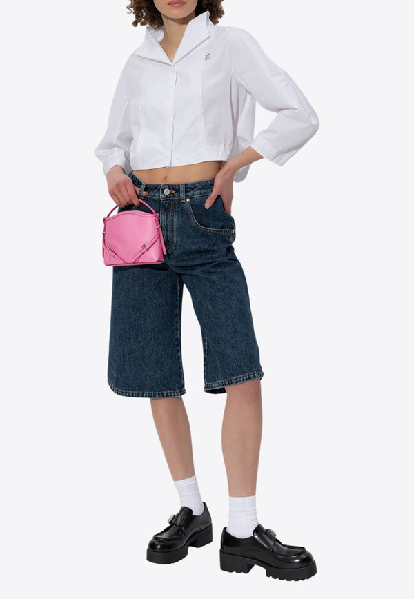 Logo-Plaque Cropped Shirt