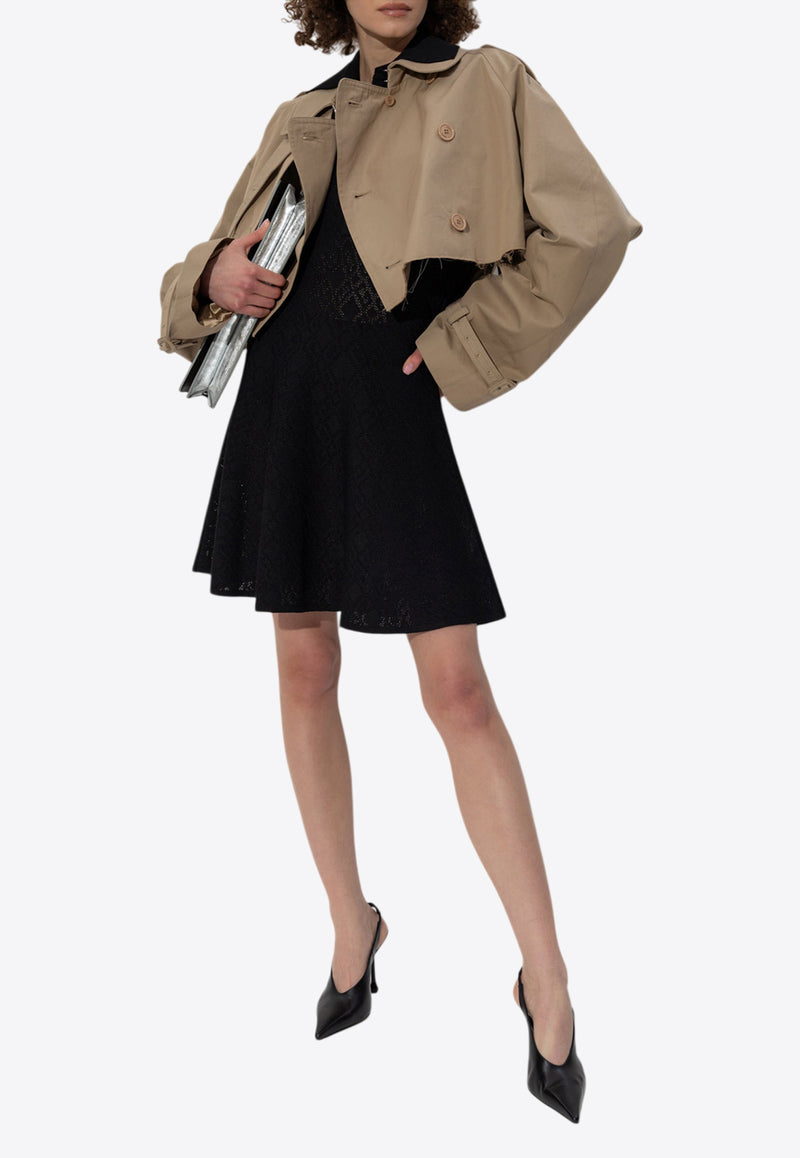 فستان جاكار قصير