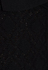 فستان جاكار قصير