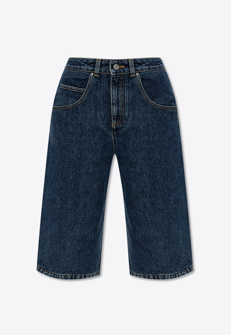 Denim Bermuda Shorts