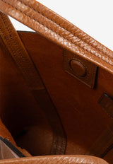 Small Spin Leather Tote Bag