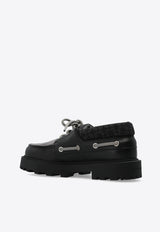 Givenchy Leather Platform Loafers Black BH103 QH1UG-001